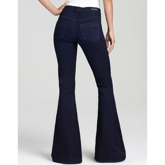 NEW CITIZENS OF HUMANITY ANGIE SUPER FLARE JEANS IN MIDNIGHT - Picture 2 of 3